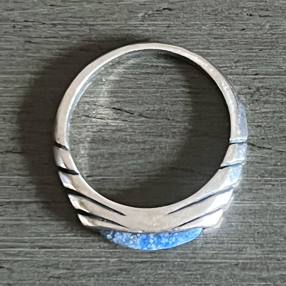 CAROLYN POLLACK STERLING SILVER STACKING RING SIZE 8 1/2 includes one ring - Picture 3 of 10